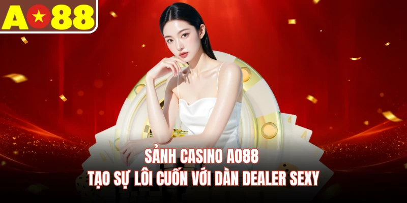 Sảnh casino AO88 tạo sự lôi cuốn với dàn Dealer sexy